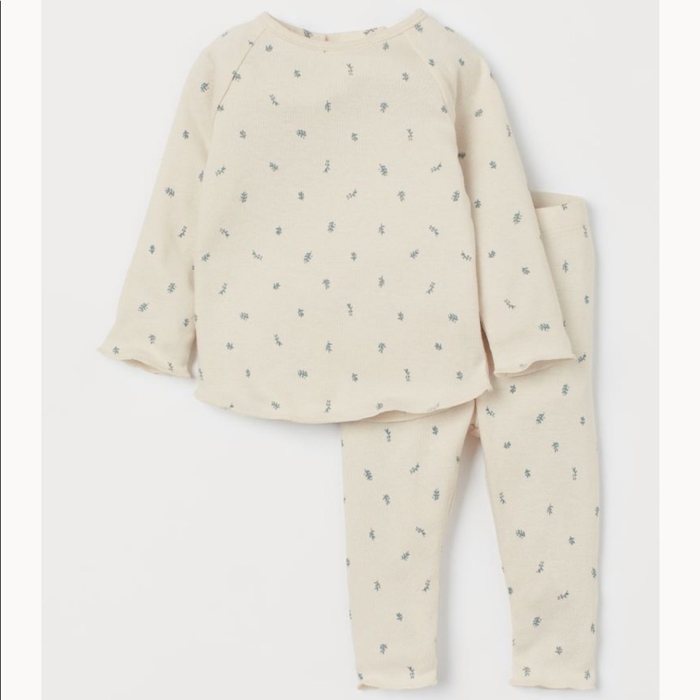 H&M matching top and pants 2T